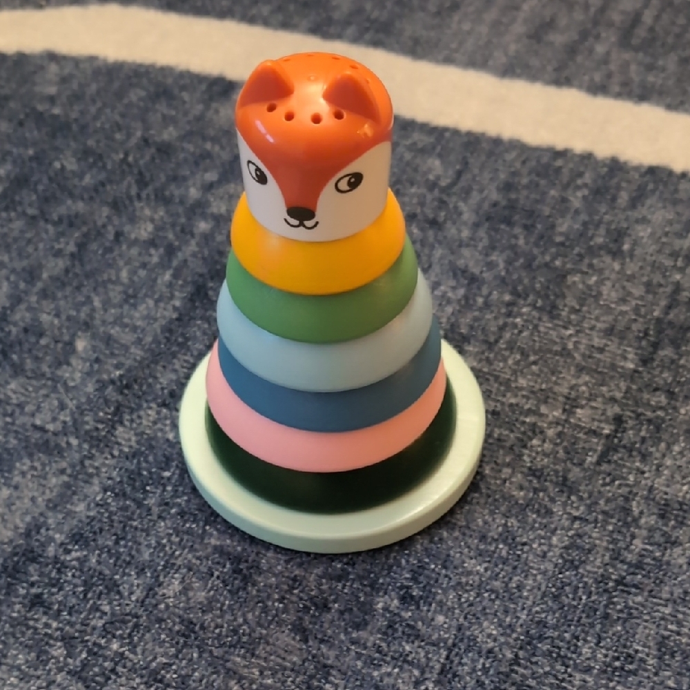 IKEA Multicolor Stacking Toy with Fox Top